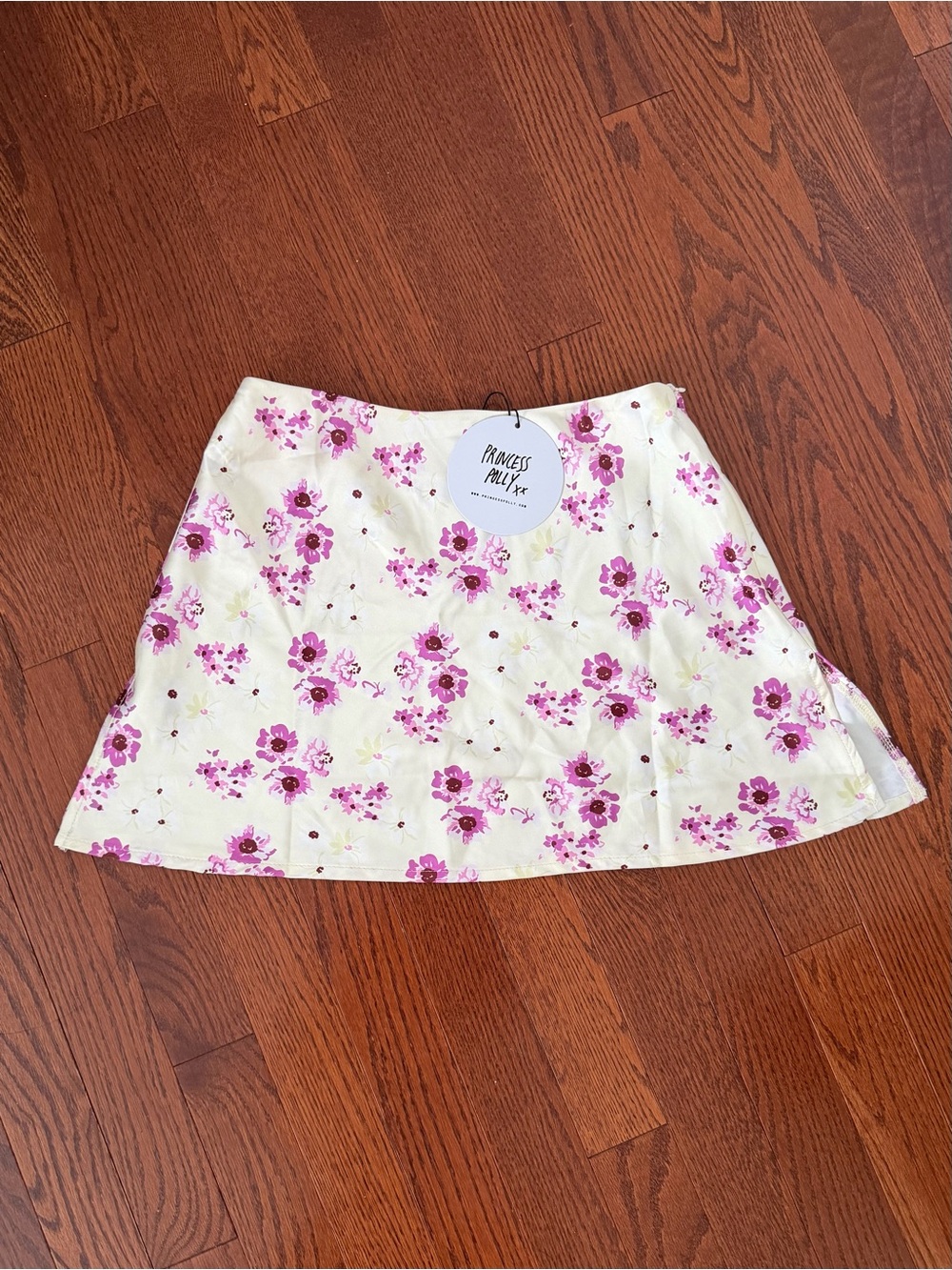 Princess Polly Balford Mini yellow floral skirt
